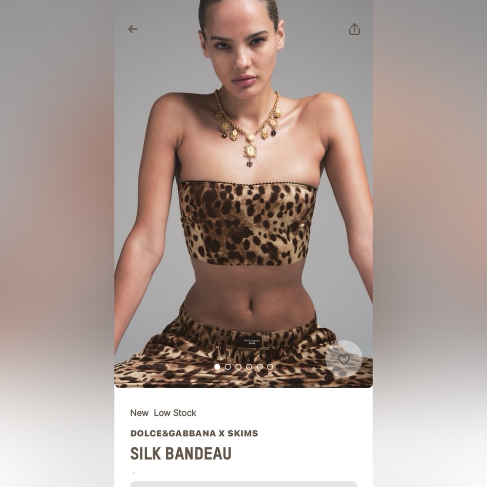 D&G X Skims bandeau top